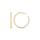 HARAKH Auric Sphere Colorless Diamond Hoop Earrings