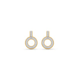 HARAKH Sunlight Circle of Light Baguette Earrings