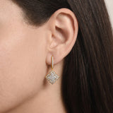 HARAKH Mandala Dome Motif Colorless Diamond Dangling Earrings | GIA Jewelry Report