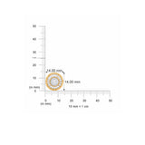 HARAKH Sunlight Colorless Diamond Aureole Stud Huggies | GIA Jewelry Report