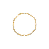 HARAKH 18 Karat Gold Colorless Diamond Sunlight Paper Clip Necklace