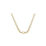 HARAKH 18 Karat Gold Colorless Diamond Sunlight Paper Clip Necklace
