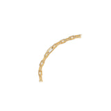 HARAKH 18 Karat Gold Colorless Diamond Sunlight Paper Clip Necklace