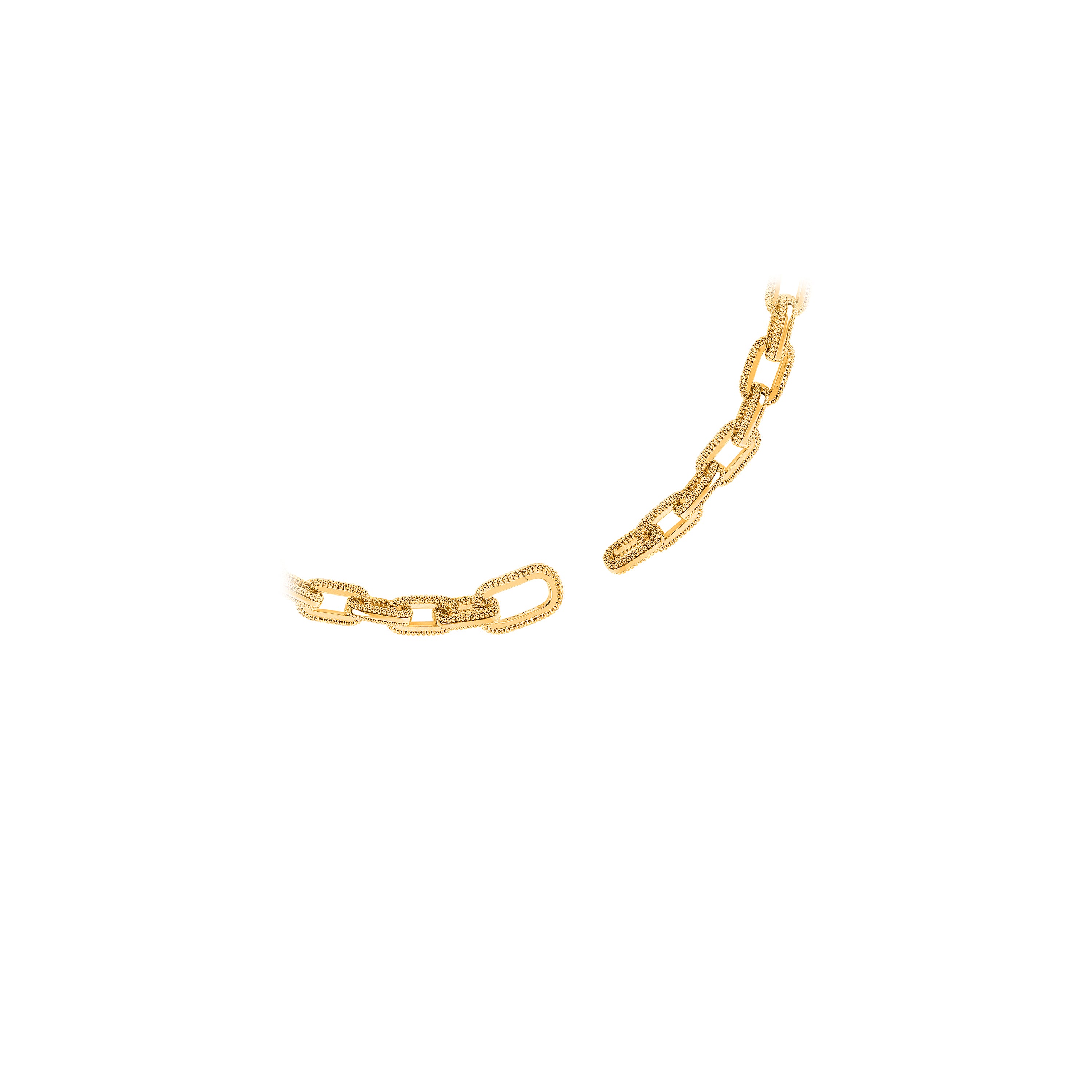 HARAKH Sunlight Intertwined Link Necklace – All Gold
