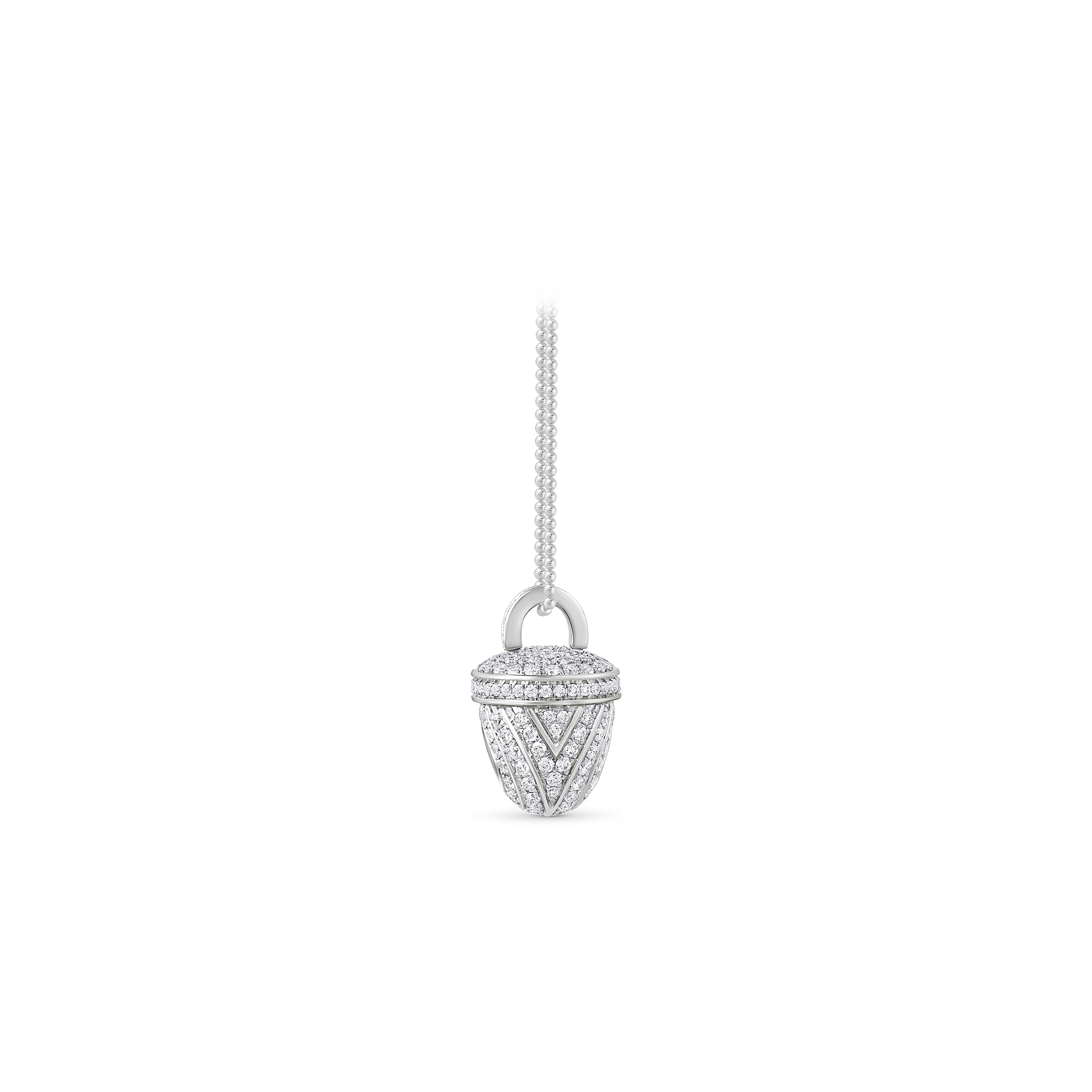 HARAKH Ghunghroo Melodic Bell Colorless Diamond Pendant