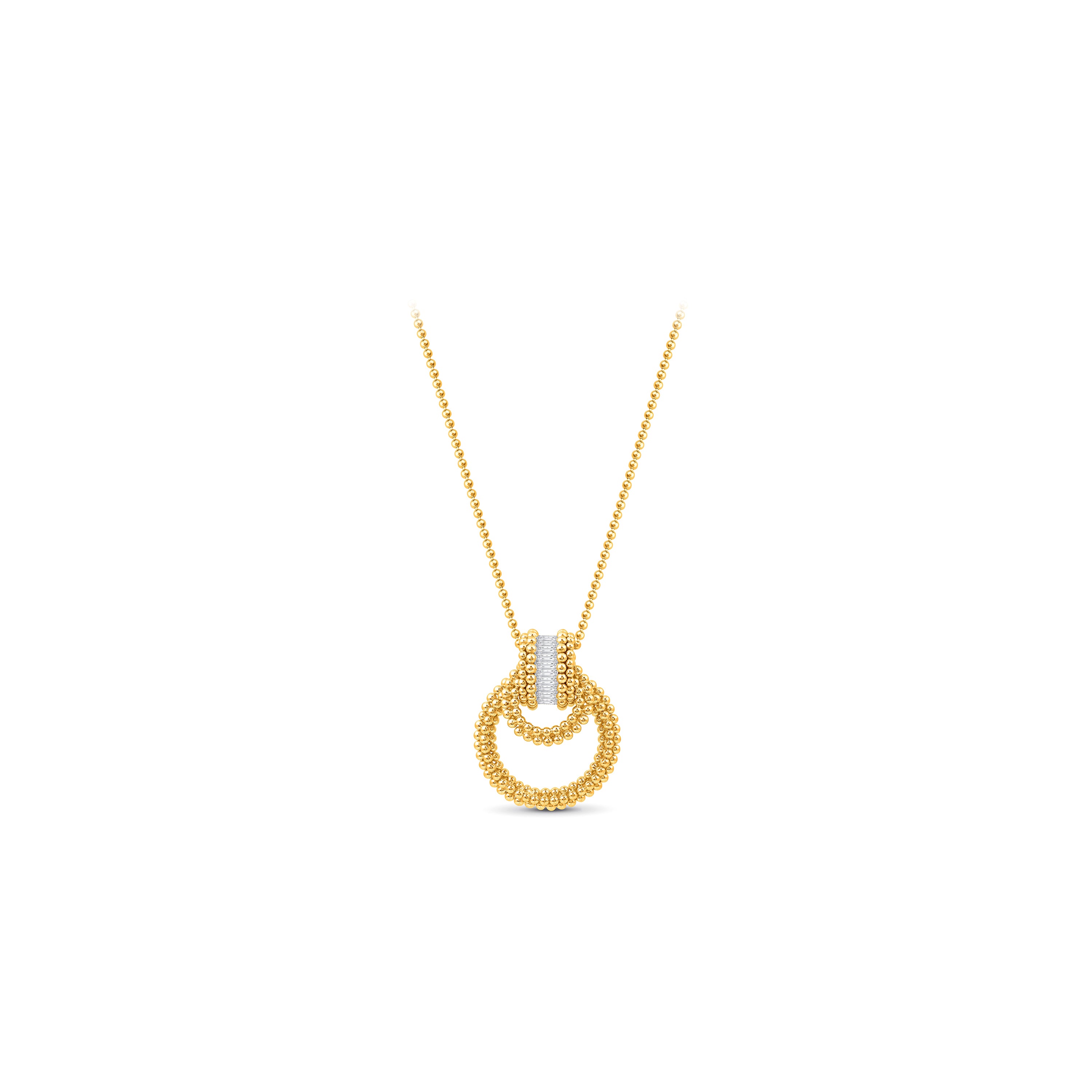 HARAKH 18 Karat Gold Colorless Sunlight Pendant Necklace