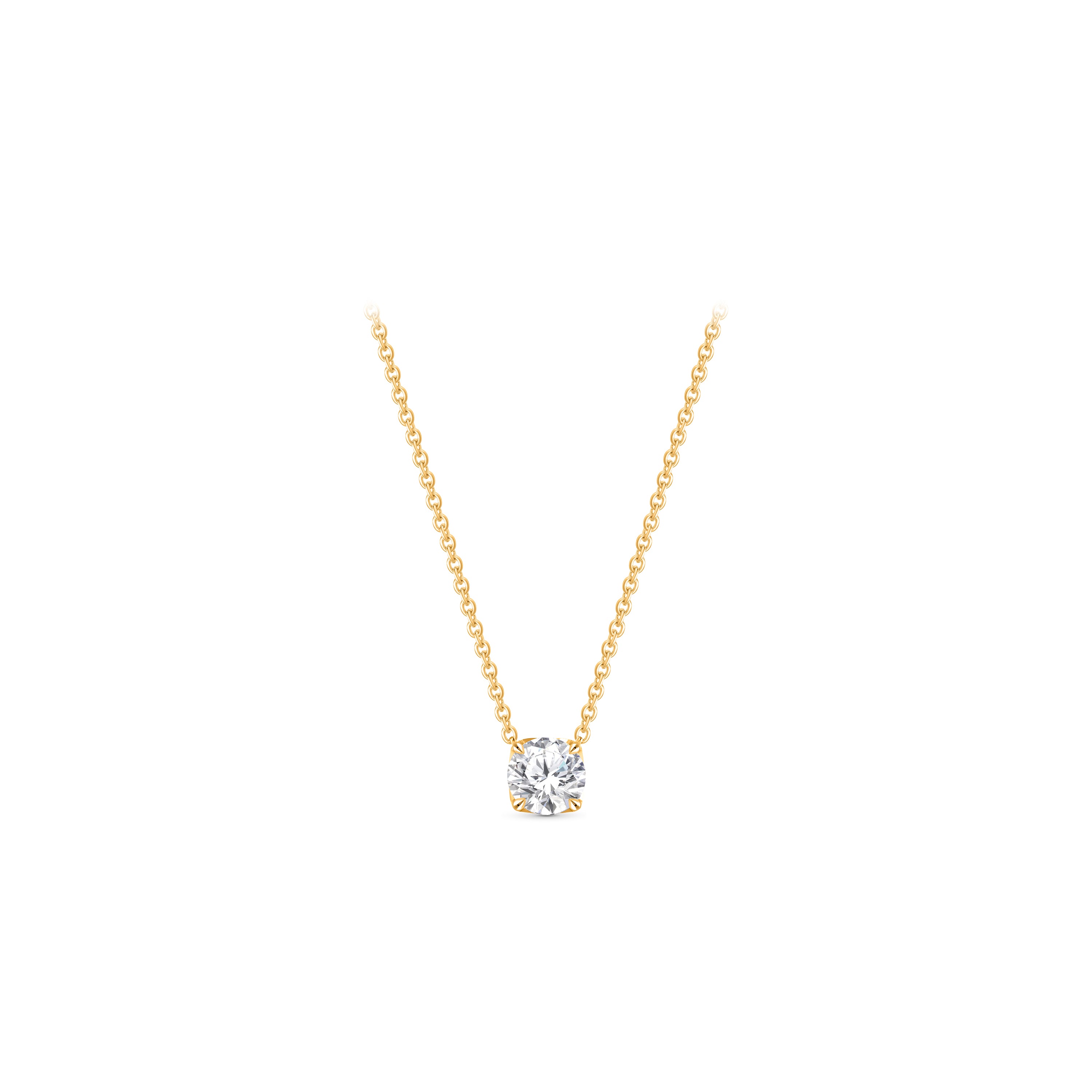 Infinity Joy 1/3 Carat Colorless Diamond Solitaire Pendant Necklace | GIA Report