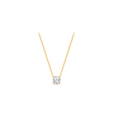 Infinity Joy 1/3 Carat Colorless Diamond Solitaire Pendant Necklace | GIA Report