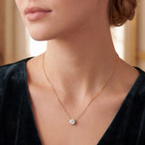 Infinity Joy 1/3 Carat Colorless Diamond Solitaire Pendant Necklace | GIA Report