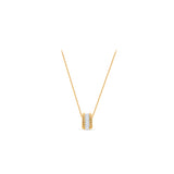 HARAKH 18 Karat Gold Colorless Baguette Diamond Sunlight Pota Necklace