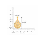 HARAKH 18 Karat Gold Colorless Diamond Serenity Drop Of Joy Pendant Necklace