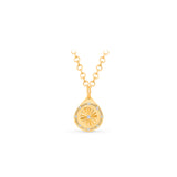 HARAKH 18 Karat Gold Colorless Diamond Protection Drop Of Joy Pendant Necklace