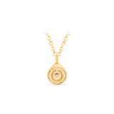 HARAKH 18 Karat Gold Colorless Diamond Courage Drop Of Joy Pendant Necklace