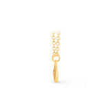 HARAKH 18 Karat Gold Colorless Diamond Courage Drop Of Joy Pendant Necklace