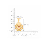 HARAKH 18 Karat Gold Colorless Diamond Resilience Drop Of Joy Pendant Necklace
