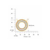 HARAKH 18 Karat Gold Colorless Baguette Circle Sunlight Pendant