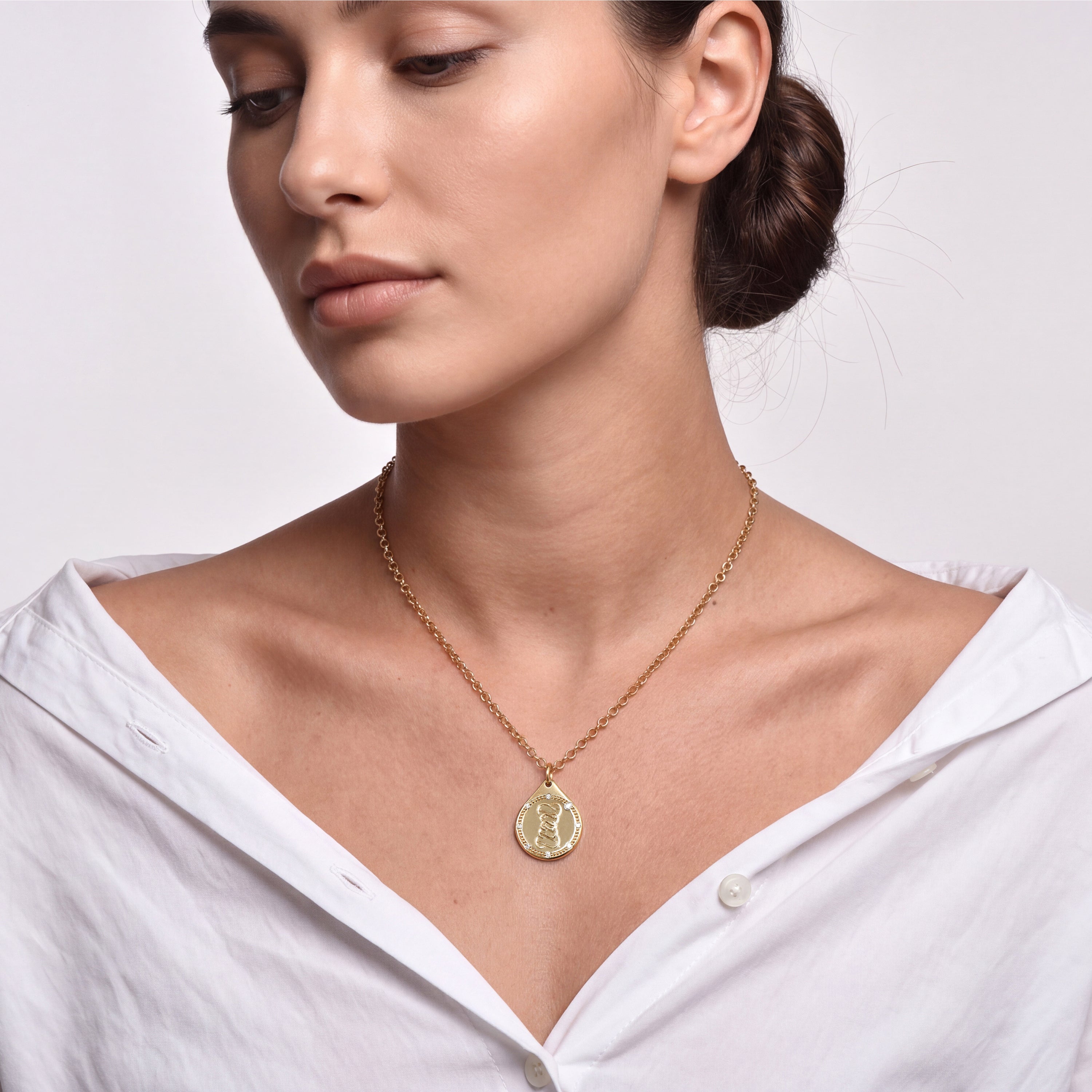 HARAKH Balance Drops of JOY Colorless Diamond-Encrusted Pendant | GIA Jewelry Report