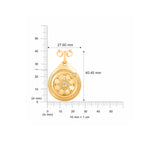 HARAKH 18 Karat Gold Colorless Diamond  Serenity Drop of JOY Pendant Necklace