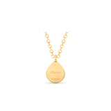 HARAKH 18 Karat Gold Colorless Diamond Clarity Drop of JOY Pendant Necklace