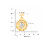 HARAKH 18 Karat Gold Colorless Diamond Clarity Drop of JOY Pendant Necklace