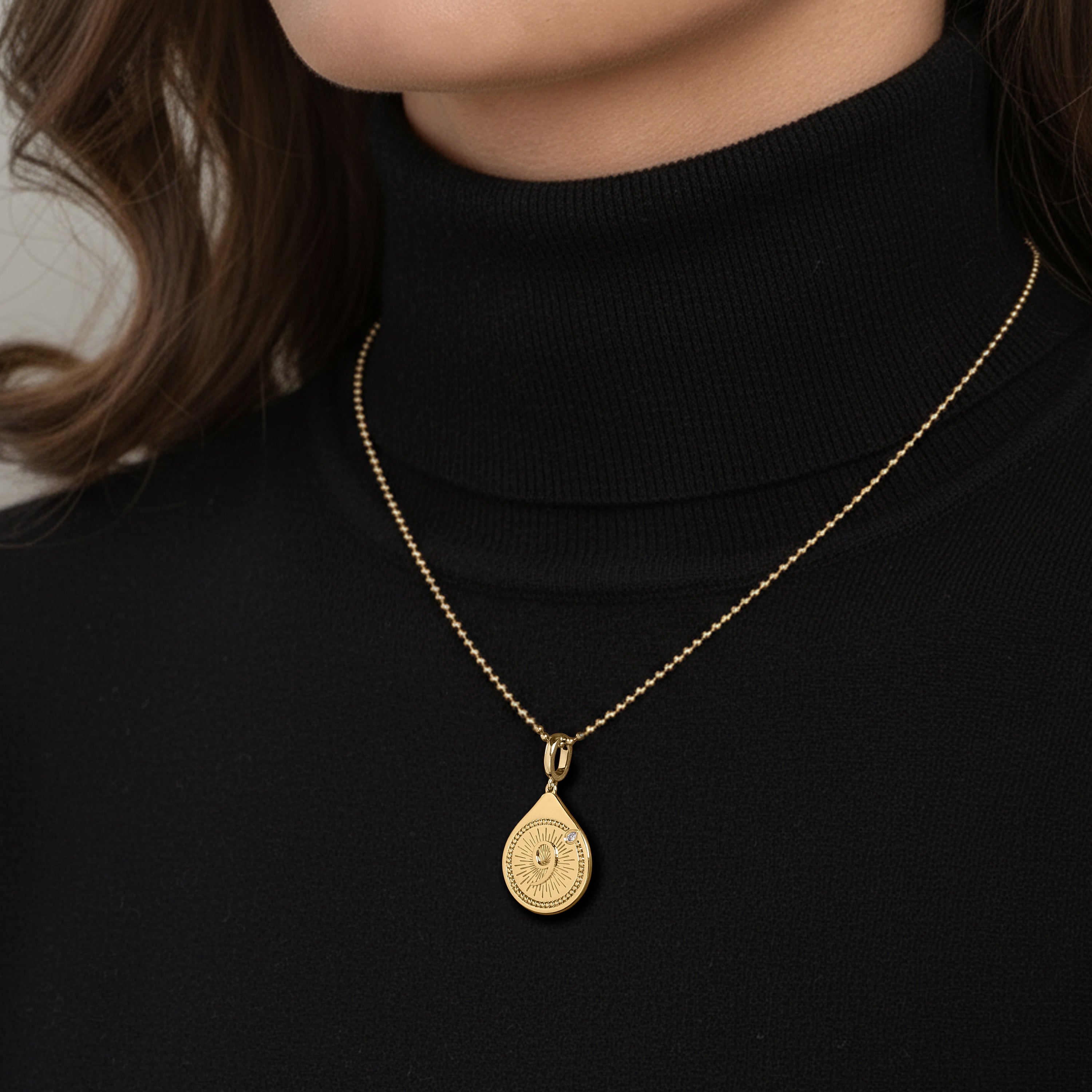 HARAKH Serendipity Colorless Diamond Drops of JOY – Clip-Lock Pendant I GIA Jewelry Report
