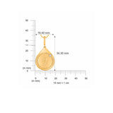 HARAKH 18 Karat Gold Colorless Diamond Serendipity Drop of JOY Pendant Necklace