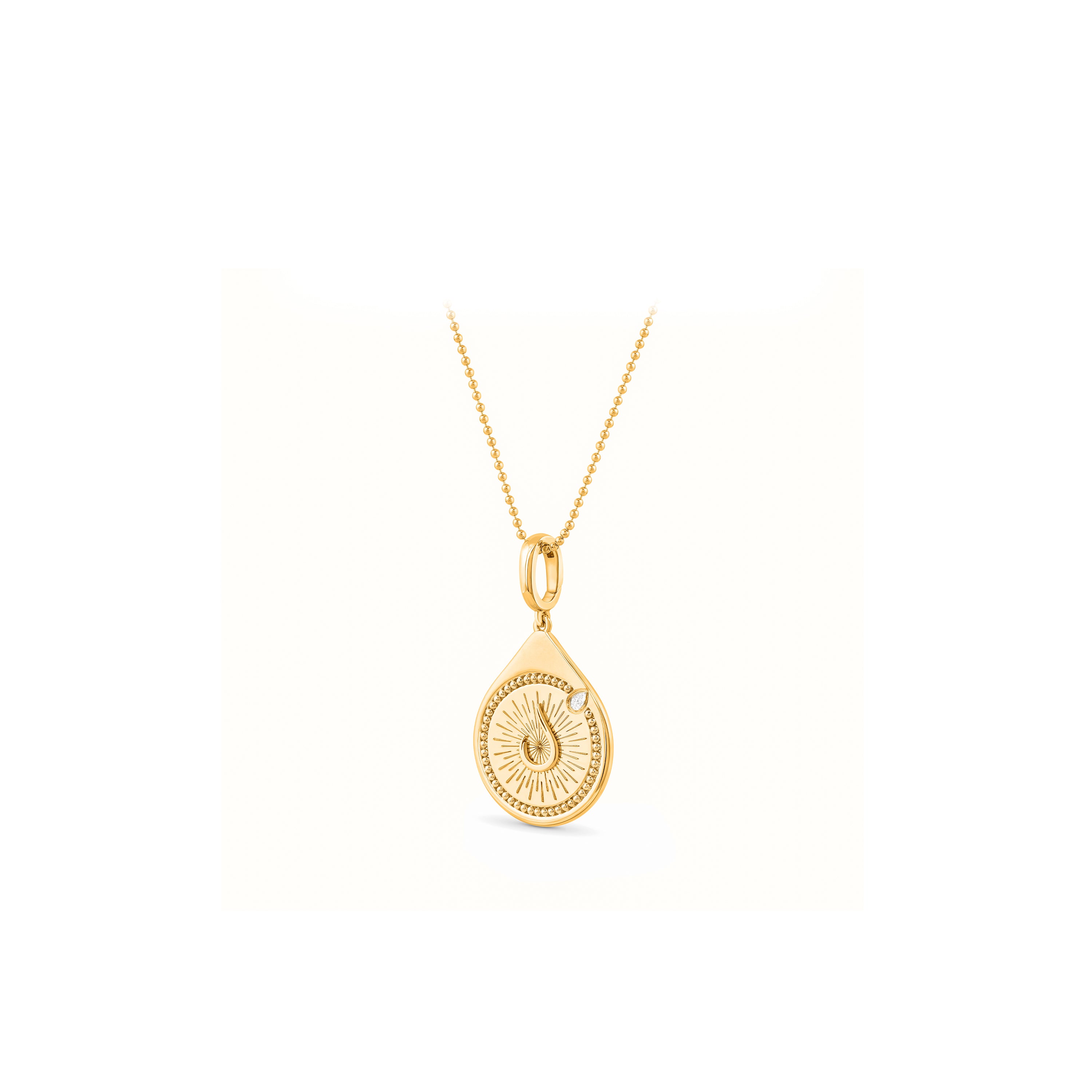 HARAKH Bliss Colorless Diamond Drops of JOY – Clip-Lock Pendant I GIA Jewelry Report