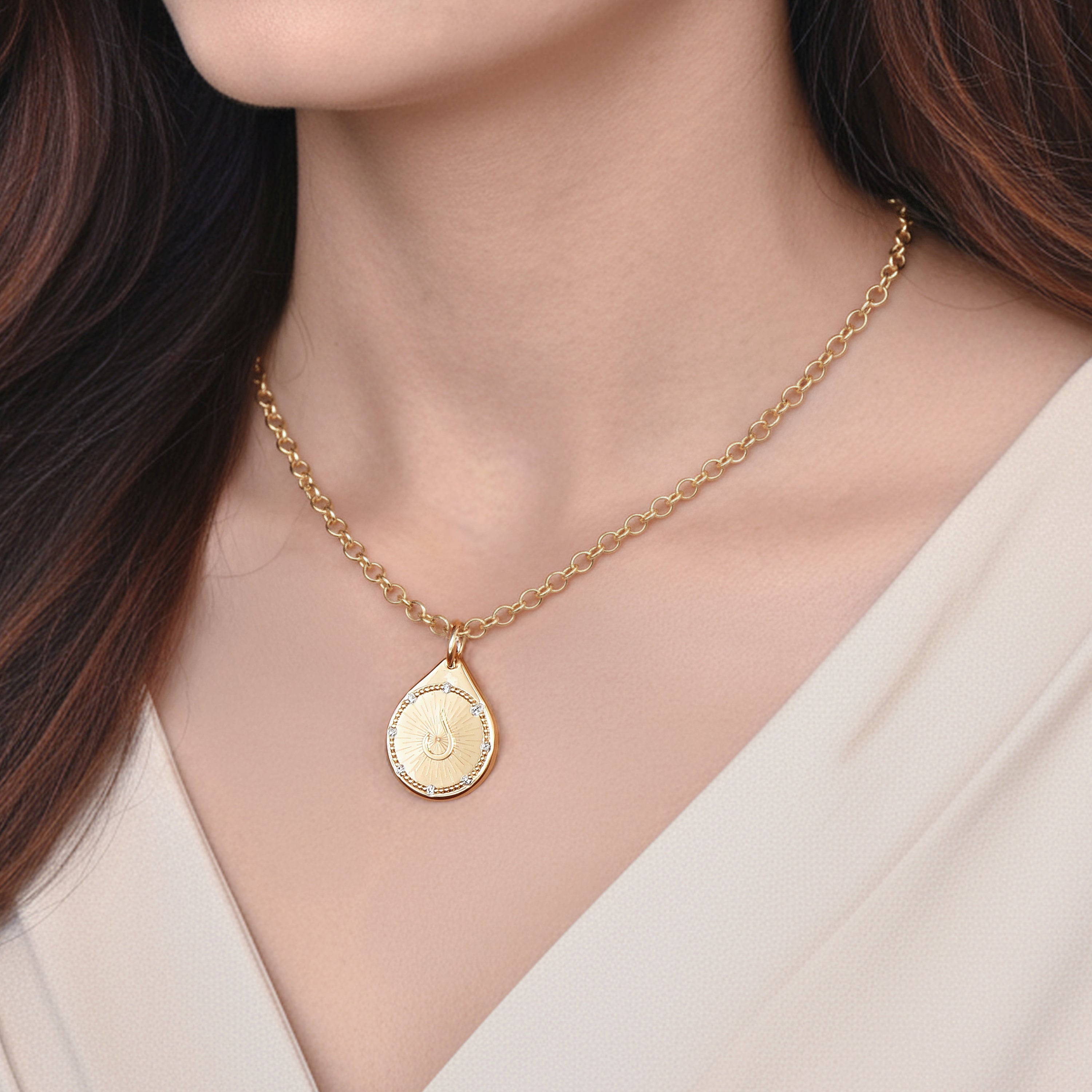 HARAKH Bliss Drops of JOY Colorless Diamond-Encrusted Pendant | GIA Jewelry Report