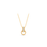 HARAKH 18 Karat Yellow Gold Double Twist sunlight Collection Pendant