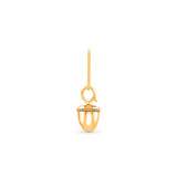HARAKH Ghunghroo Melodic Bell Colorless Diamond Charm Pendant | Clip-On Convertible Design