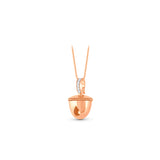 HARAKH Ghunghroo Melodic Bell Colorless Diamond Charm Pendant | Clip-On Convertible Design
