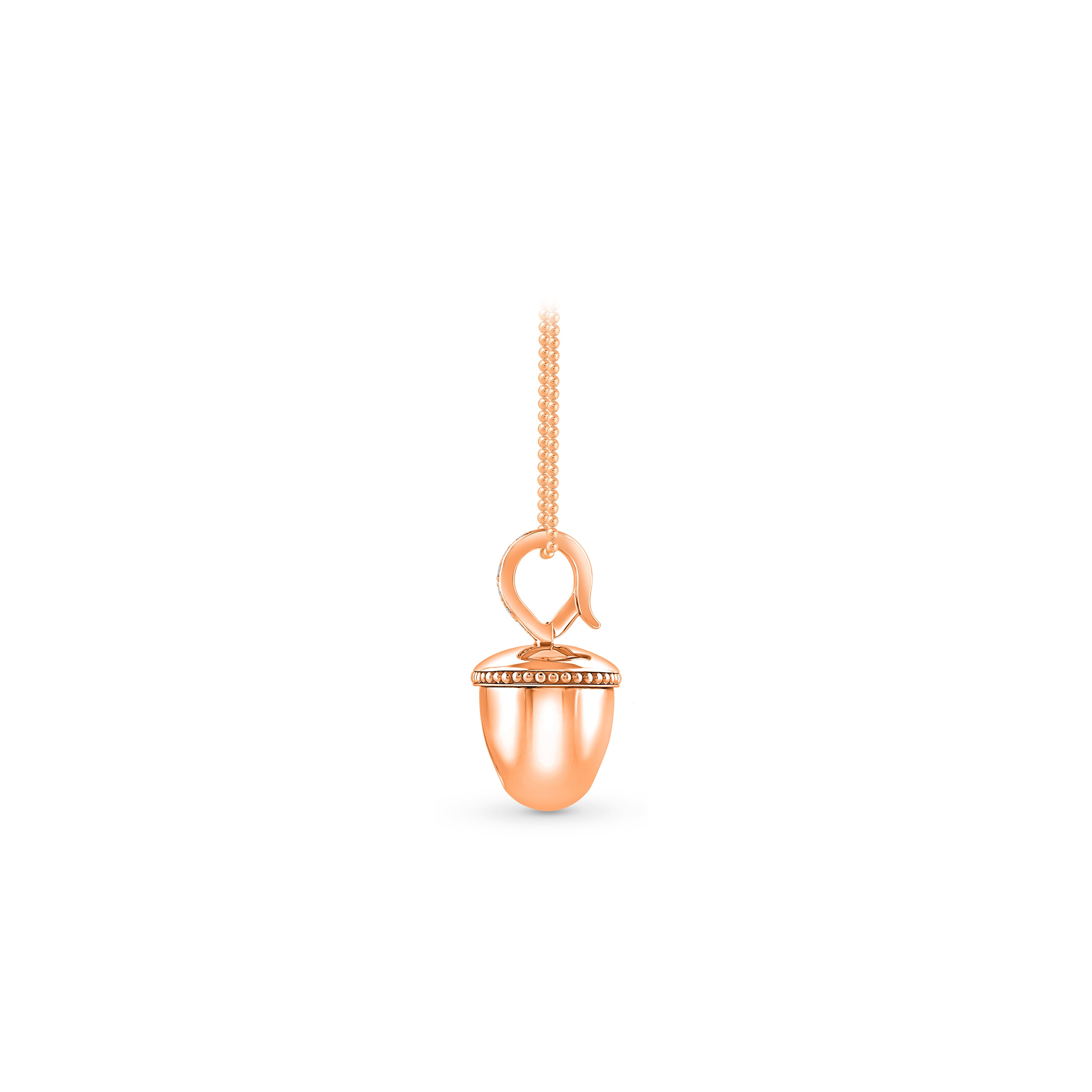 HARAKH Ghunghroo Melodic Bell Colorless Diamond Charm Pendant | Clip-On Convertible Design