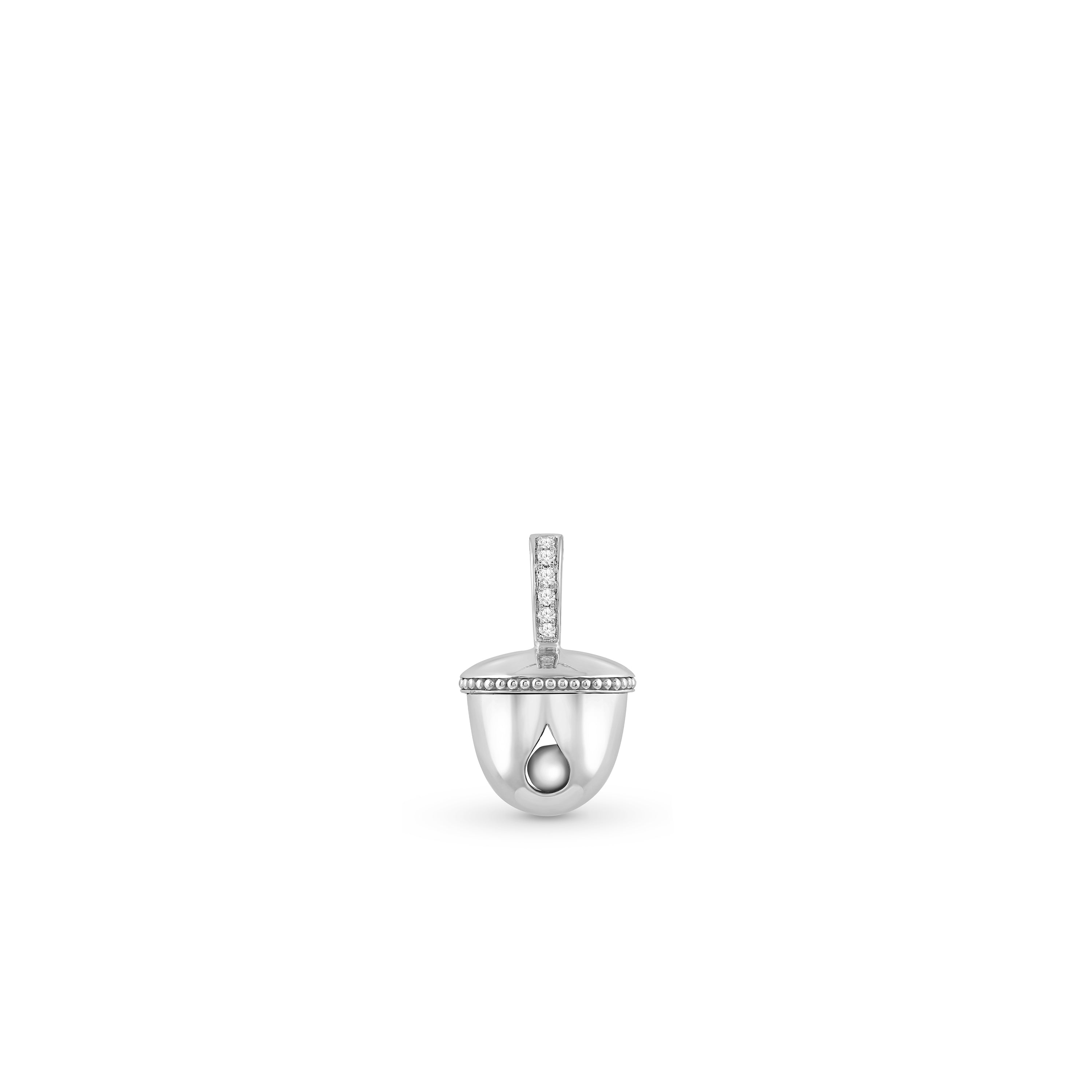 HARAKH Ghunghroo Melodic Bell Colorless Diamond Charm Pendant – GIA Jewelry Report  Without Chain | Clip-On Convertible Design