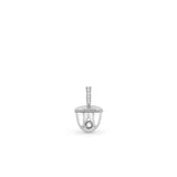 HARAKH Ghunghroo Melodic Bell Colorless Diamond Charm Pendant – GIA Jewelry Report  Without Chain | Clip-On Convertible Design