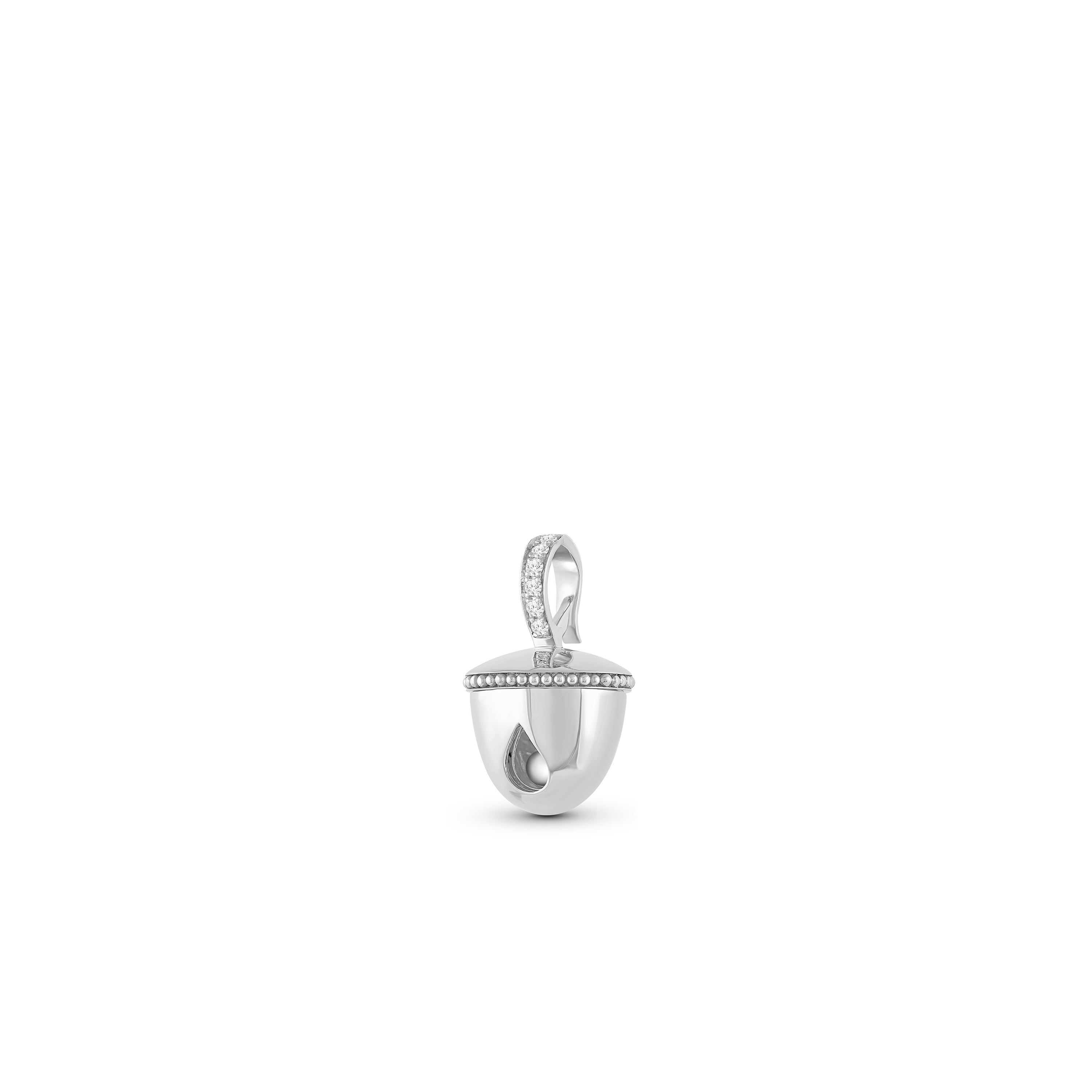 HARAKH Ghunghroo Melodic Bell Colorless Diamond Charm Pendant – GIA Jewelry Report  Without Chain | Clip-On Convertible Design