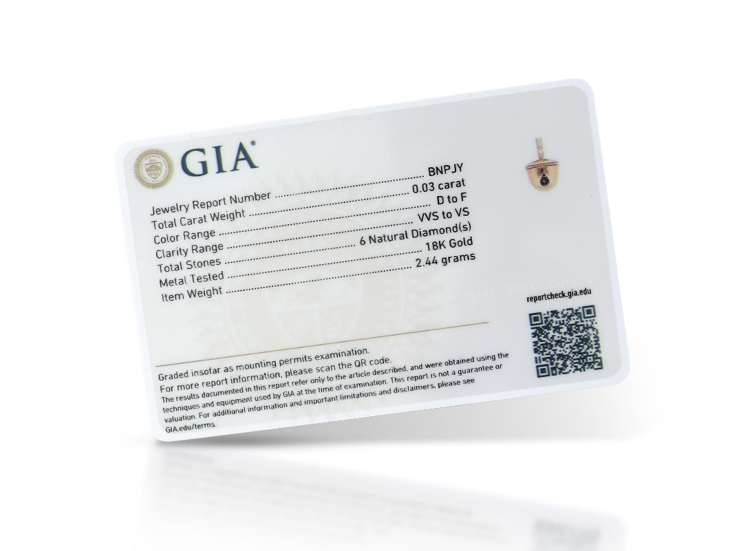 HARAKH Ghunghroo Melodic Bell Colorless Diamond Charm Pendant – GIA Jewelry Report  Without Chain | Clip-On Convertible Design