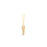 HARAKH Sunlight Eternal Circles Hemisphere Twist Colorless Diamond Pendant