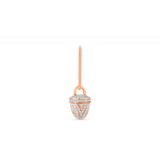 HARAKH 18 Karat Rose Gold Ghunghroo Melodic Bell Colorless Diamond Pendant
