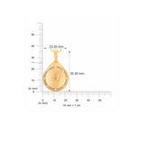 HARAKH 18 Karat Gold Colorless Diamond Drop Of Joy Bliss Pendant Necklace