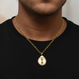 HARAKH Confidence Drops of JOY Colorless Diamond-Encrusted Pendant for Him | GIA Jewelry Report