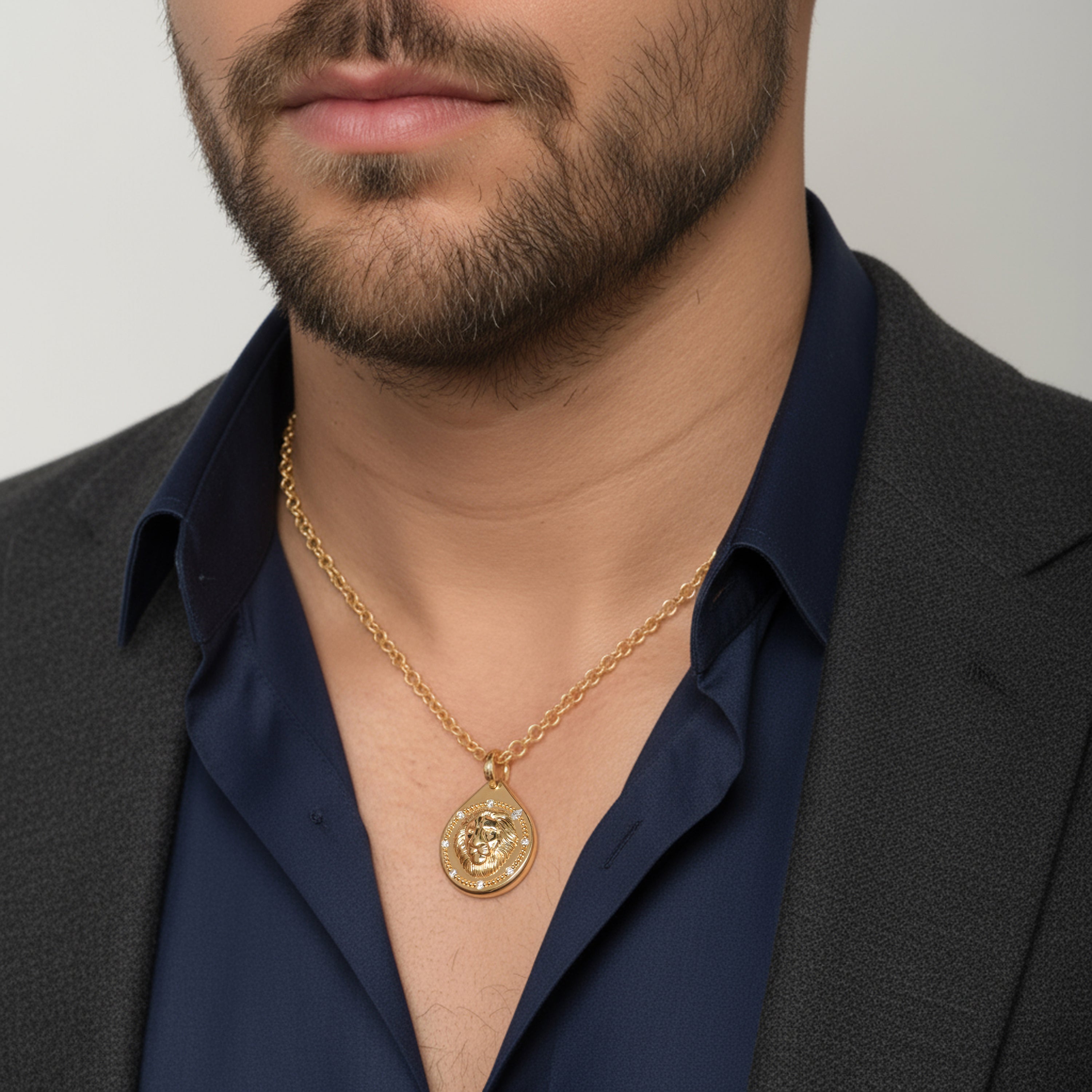 HARAKH Courage Drops of JOY Colorless Diamond-Encrusted Pendant