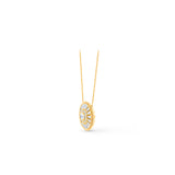 HARAKH 18 Karat Gold Colorless Diamond Sunlight Cluster Necklace