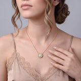 HARAKH Sunlight Colorless Diamond Aureole Pendant I GIA Jewelry Report
