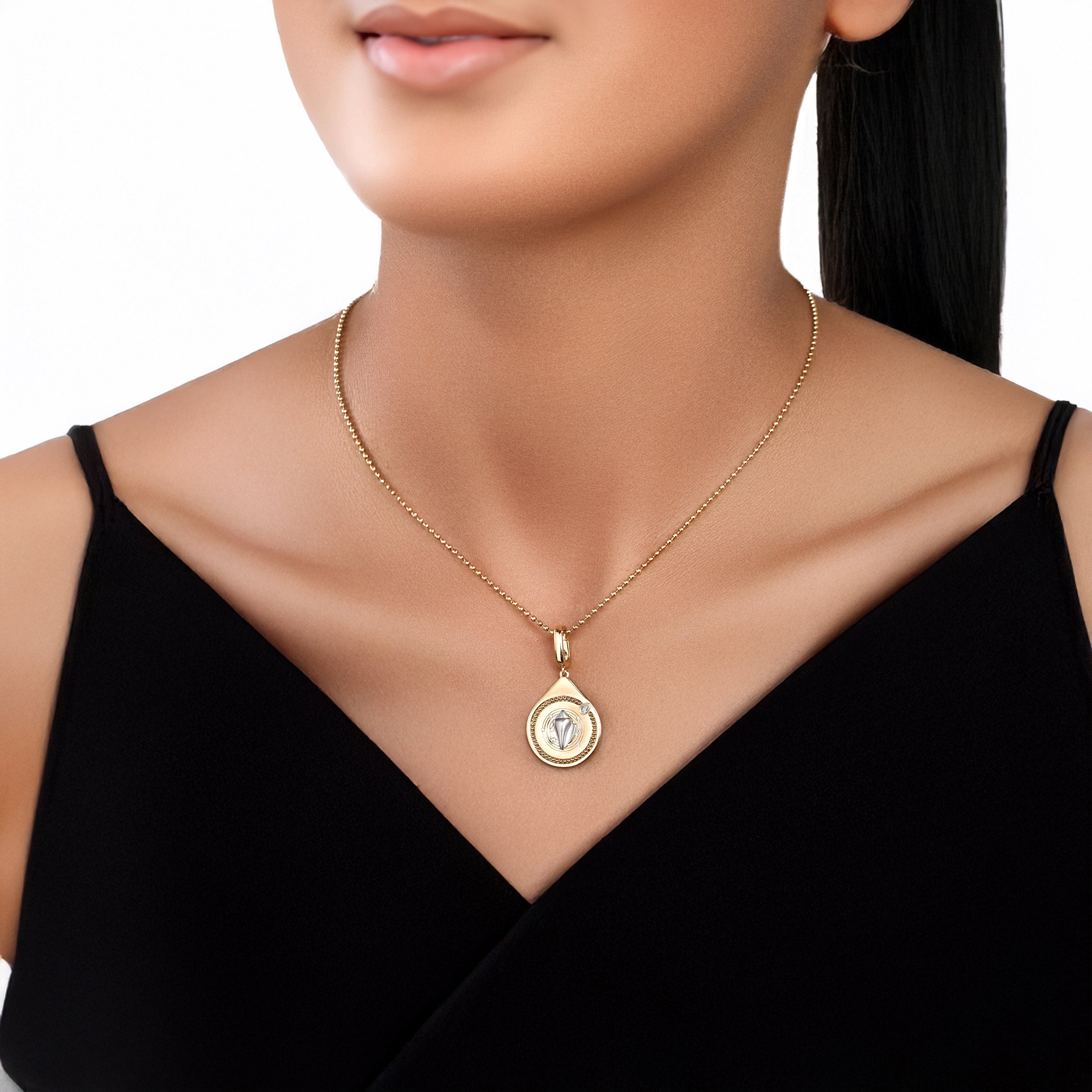 HARAKH Clarity Colorless Diamond Drops of JOY – Clip-Lock Pendant