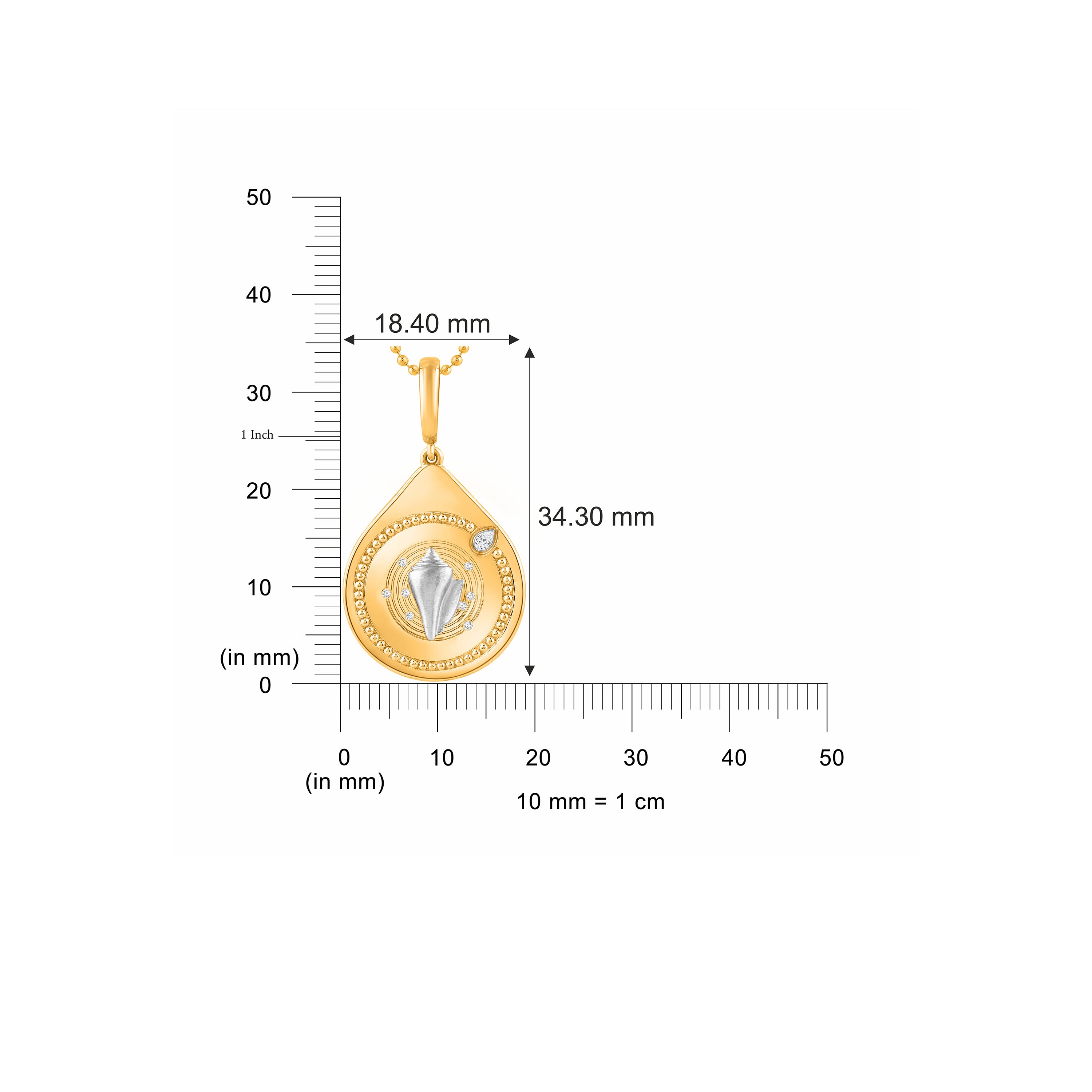 HARAKH Clarity Colorless Diamond Drops of JOY – Clip-Lock Pendant