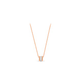 HARAKH 18 Karat Gold Colorless Baguette Diamond Sunlight Pota Halo Necklace