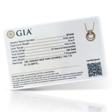 HARAKH Sunlight Rondelle Door-Knocker Diamond Pendant – GIA Jewelry Report - Petite