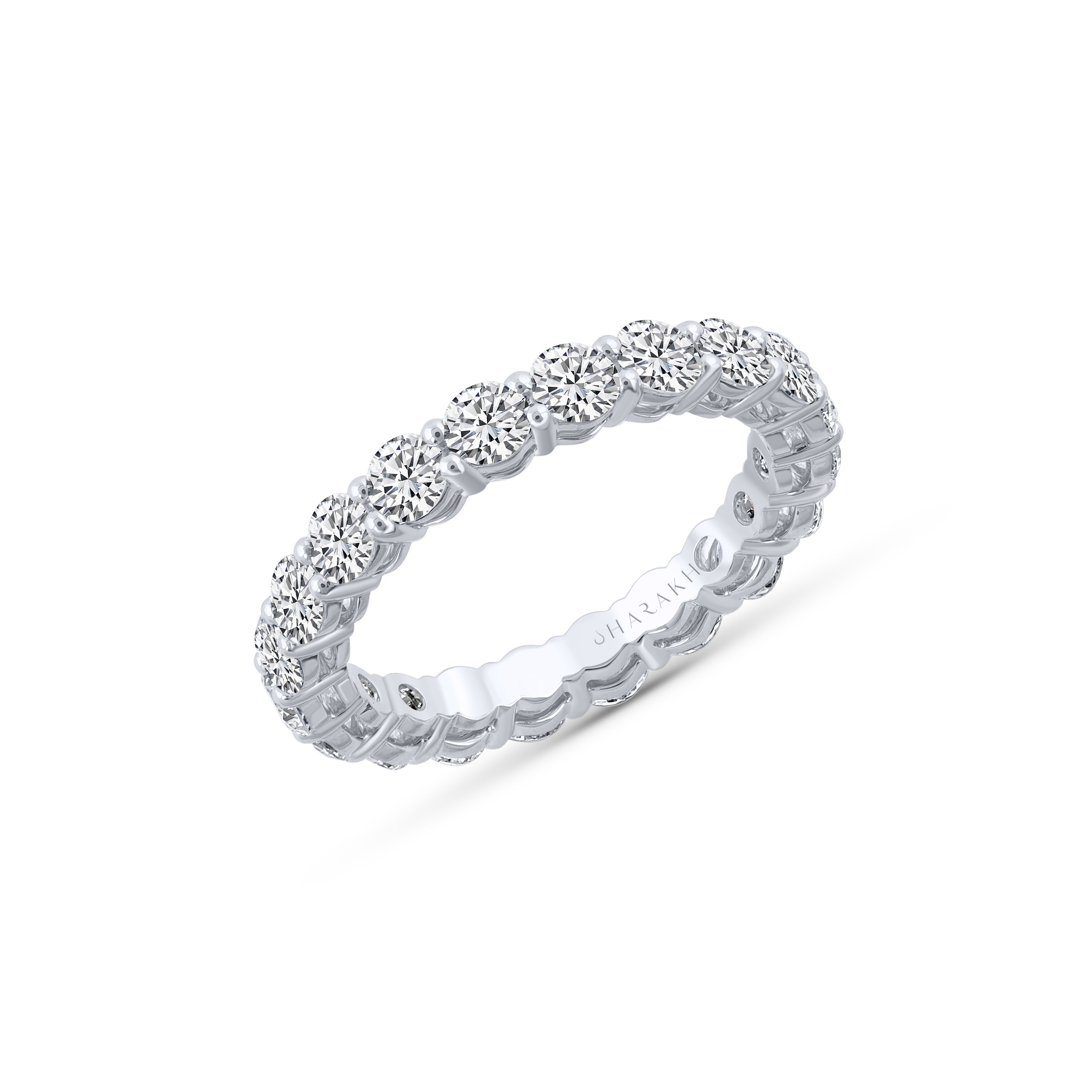 HARAKH 2 Carat Colorless Diamond Infinity JOY Solitaire Eternity Ring | GIA Report