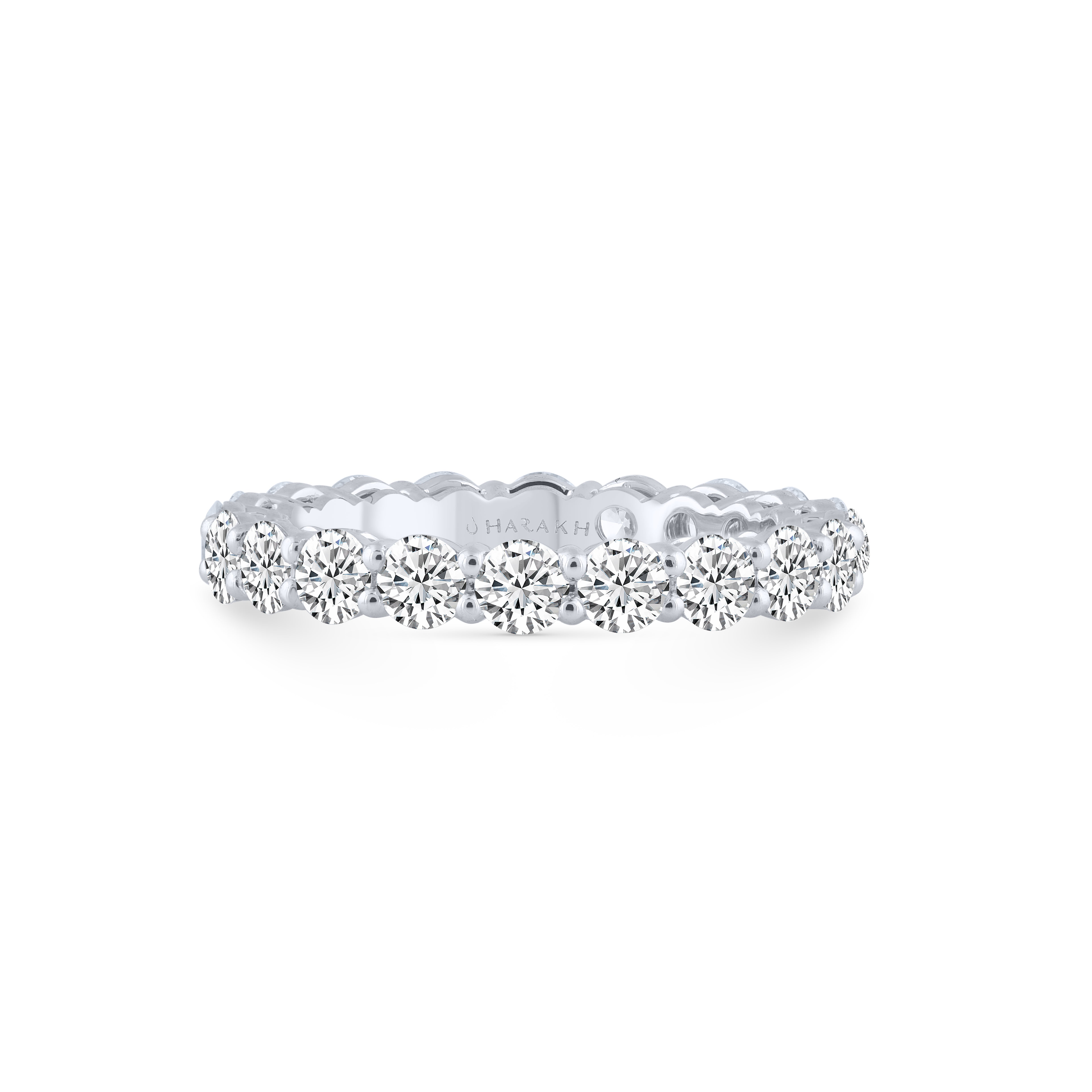 HARAKH 2 Carat Colorless Diamond Infinity JOY Solitaire Eternity Ring | GIA Report