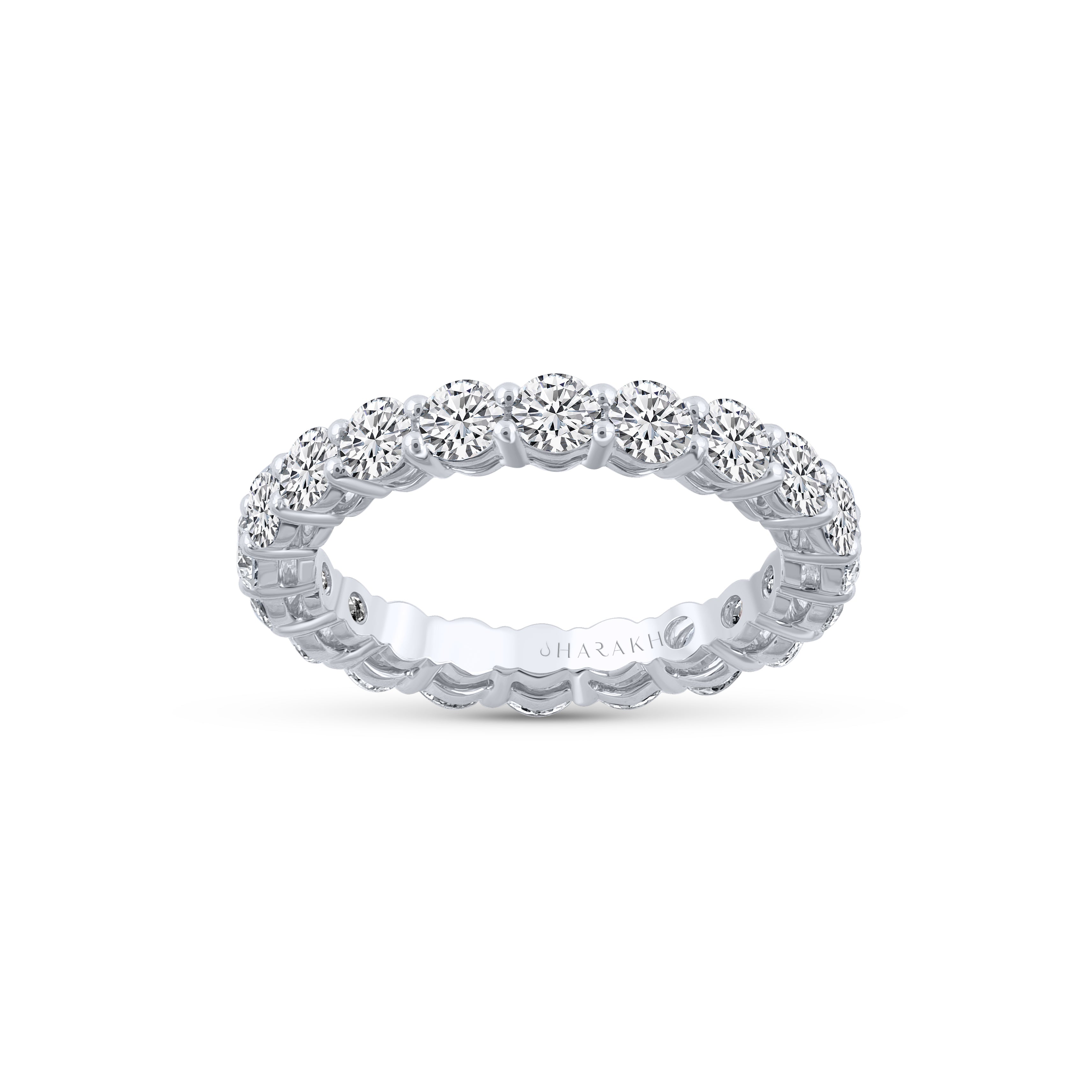 HARAKH 2 Carat Colorless Diamond Infinity JOY Solitaire Eternity Ring | GIA Report
